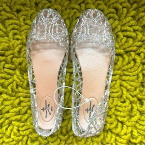 Vivienne Westwood Anglomania + Melissa Glitter Jelly Flats